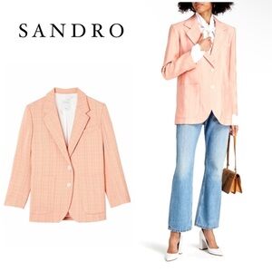 NWT $520 SANDRO ~ Nathalie jacquard
Oversized blazer